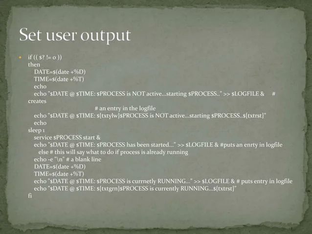 Process Monitoring In Unix Shell Scripting Pptx - Colorful Wallpapers - Gorgeous Retina Collection
