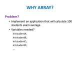Arrays In Java Pptx