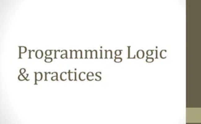 Programming Logic &practices | PPT