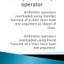 Operator Overloading In C++ | PPTX
