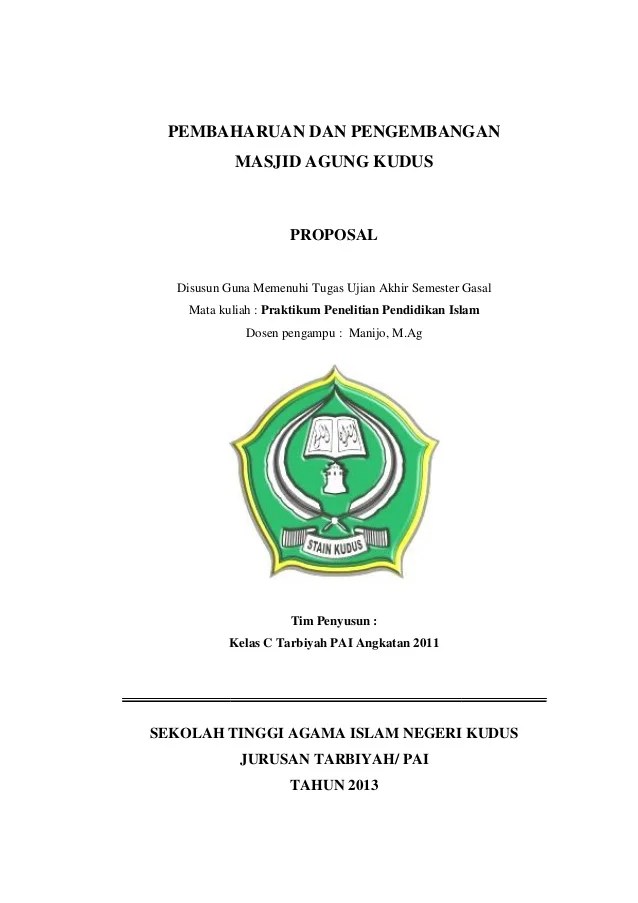 Proposal pendirian perguruan tinggi telah memenuhi syarat minimum akreditasi perguruan tinggi. Contoh Proposal Pendirian Sekolah Tinggi Agama Islam