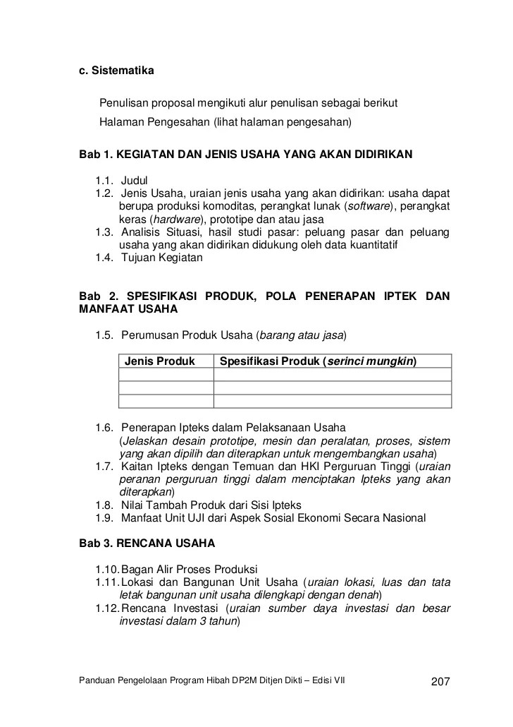 Tujuan & manfaat proposal usaha. Proposal Usaha
