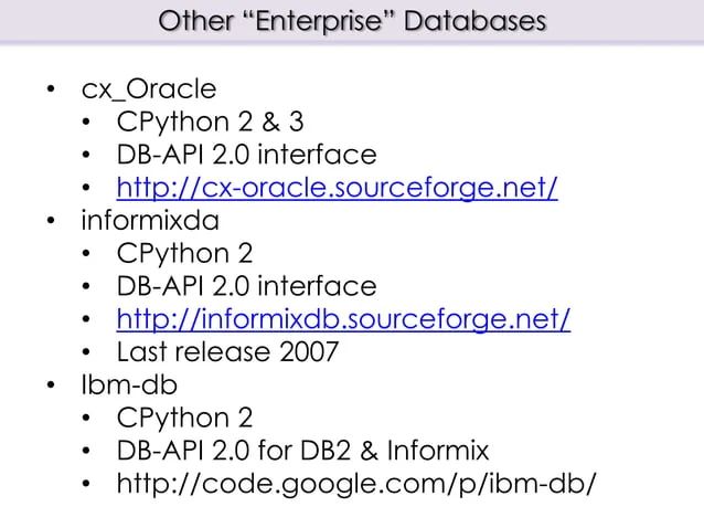 Relational Database Access With Python Pptx - Best Space Designs in Mobile