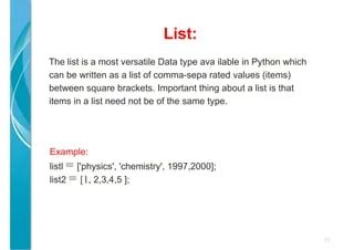 Notes Module 2 Python Programming Module 2 Lists The List Data Type Working With Lists - Modern High Resolution City Patterns | Free Download