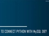 Python Database Connection Edureka Ppt