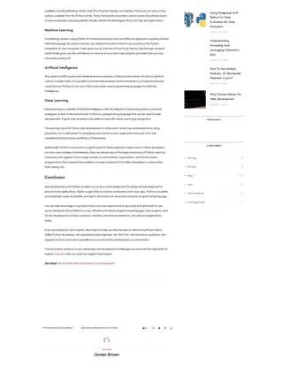 Why Choose Python Web Development - Light Image Collection - Retina Quality