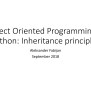 Python Oop - Class 2 (inheritance) | PPTX