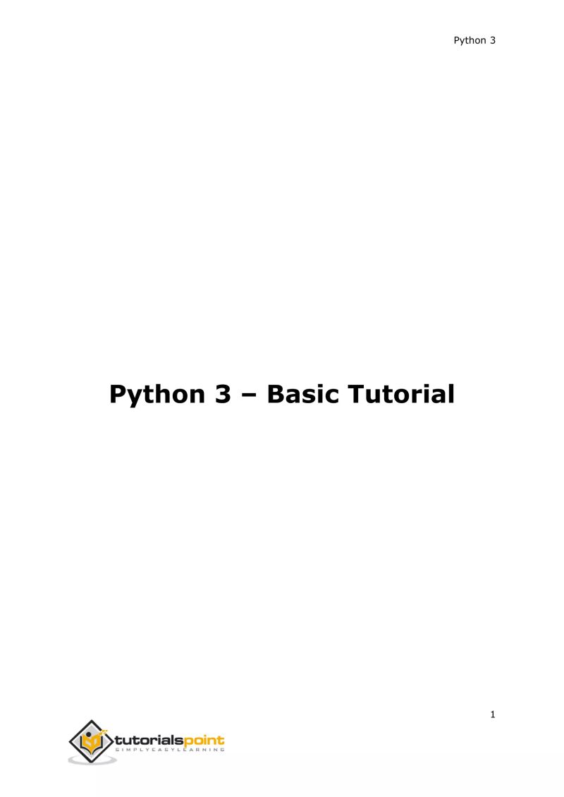 Python 3 Tutorialspoint Full Cource Book Pdf Programming Languages Computing - Download Premium Landscape Picture | Mobile
