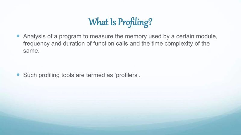 Python Profiling Memory Profiling Part 3 Final The Code It List - Retina Ocean Photos for Desktop