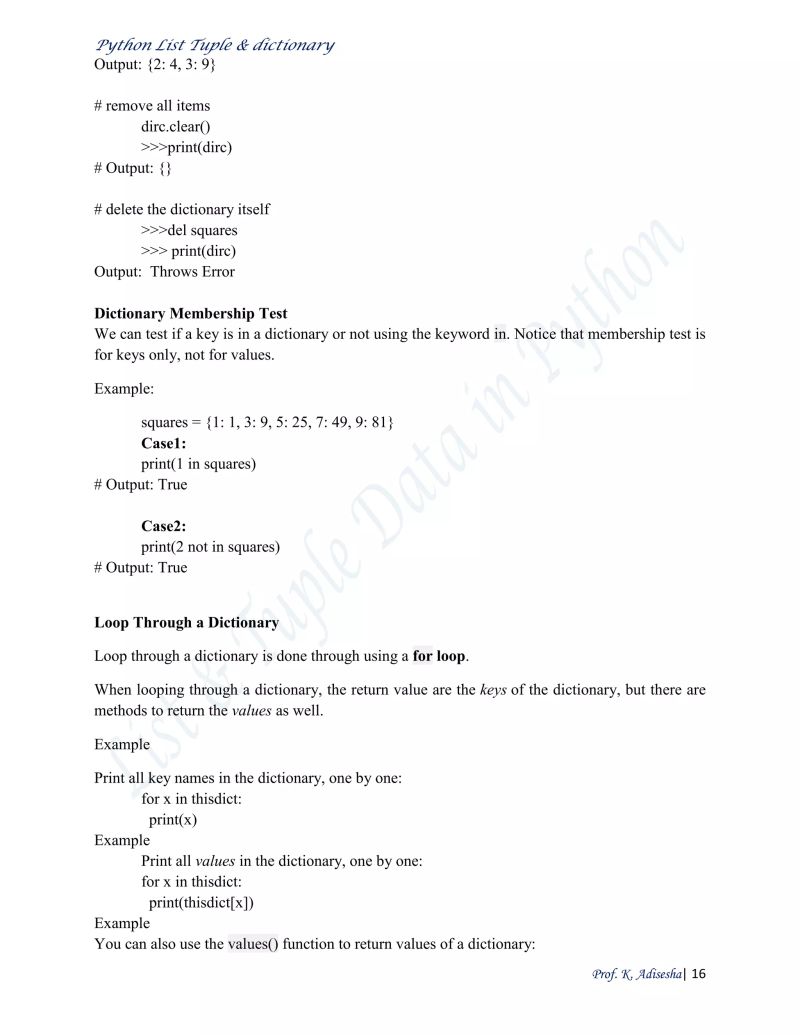 Xi Cs Notes For Python Fundamental And Data Handling Pdf - Best Nature Patterns in HD