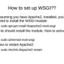 Configure Python And Wsgi | ODP