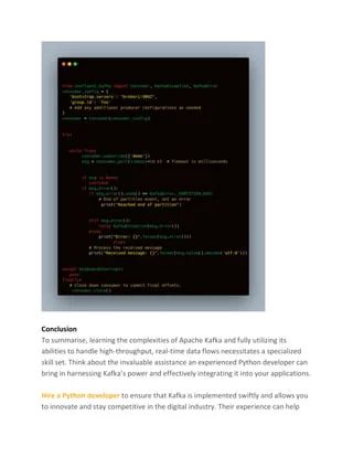 Python Kafka Integration Developers Guide - Download Gorgeous Minimal Background | 8K