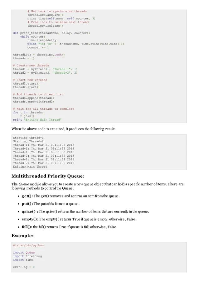 Lecture 6 Multithreading In Python Pdf Process Computing - Professional Sunset Image - Full HD