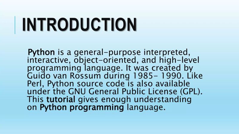 Python Programming Basic Presentation Pptx - Best Space Photos in Ultra HD