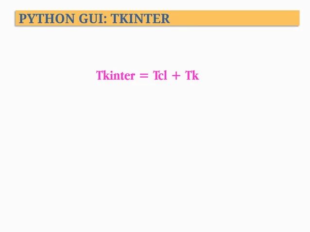 Python Programming Xiii Gui Programming Ppt - Gorgeous Minimal Image - Retina
