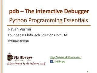 Python Programming Essentials M28 Debugging With Pdb Ppt - Landscape Background Collection - High Resolution Quality
