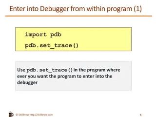 Python Programming Essentials M28 Debugging With Pdb Ppt - Full HD Sunset Designs for Desktop