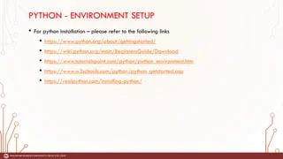 Python Environment Setup And Essentials Pdf Database Index Control Flow - Premium Colorful Picture - 4K