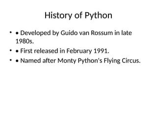 Python Part 1 Why We Learn Python History Of Python Python - Dark Design Collection - Mobile Quality