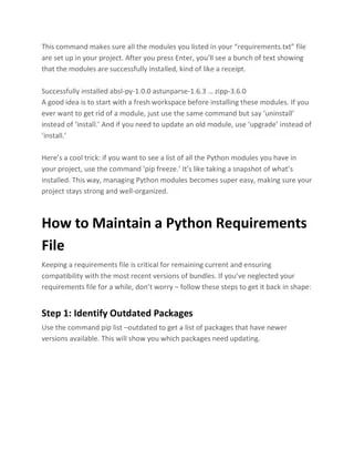 How To Install Python Libraries Using Requirements File Requirements - Best Colorful Arts in Mobile