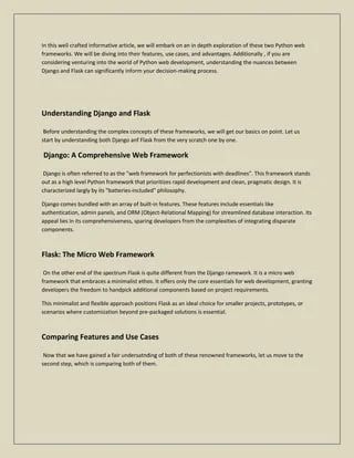 Comparing Django And Flask A Deep Dive Into Python Web Frameworks With - Classic Abstract Picture - Retina