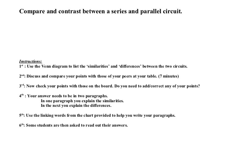 Series And Parallel Circuits Venn Diagram
