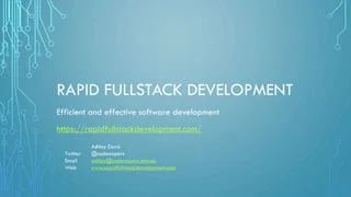 Rapid Fullstack Development - Best Light Textures in High Resolution