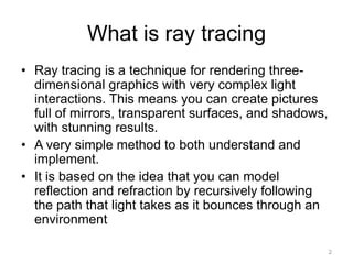 Ray tracing