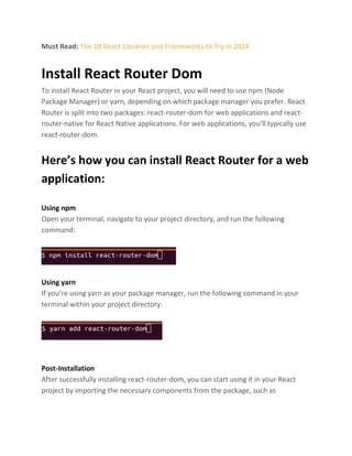 React Router Dom Integration Tutorial For Developers Pdf - Best Vintage Images in Mobile
