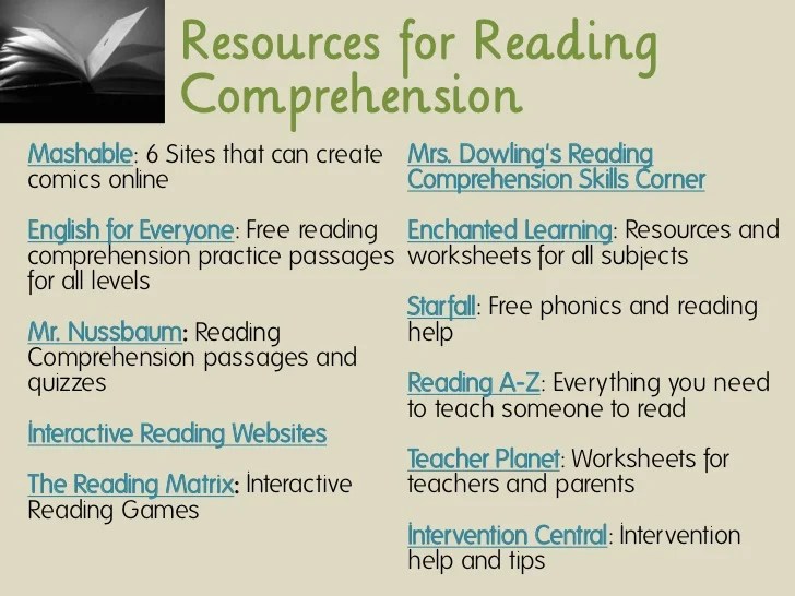 Reading Comprehension Using Visual Strategies Reading Comprehension Using Visual Strategies