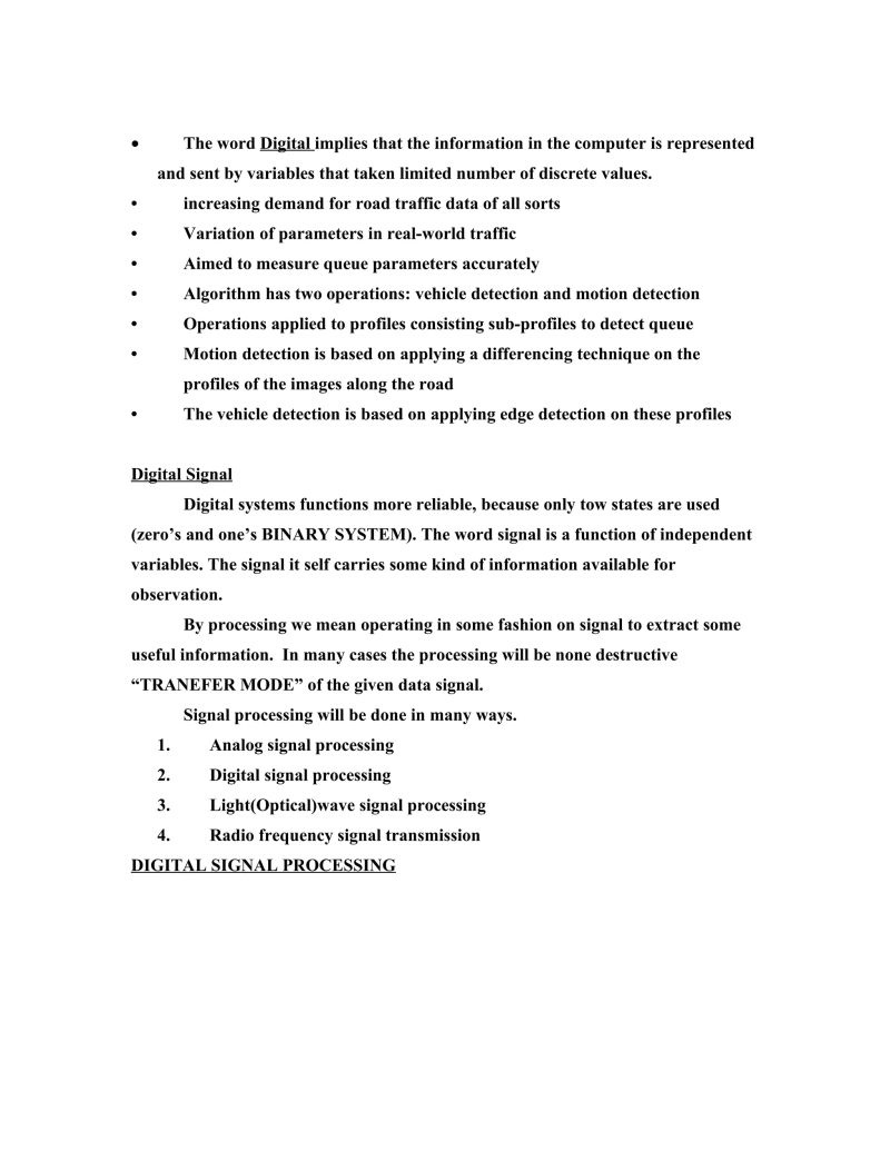 Image Processing Applied To Traffic Queue Detection Algorithm Ppt - Landscape Photos - Premium Desktop Collection
