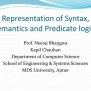 Representation Of Syntax, Semantics And Predicate Logics | PPTX ...