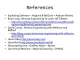 Reverse Engineering Net And Java Pptx