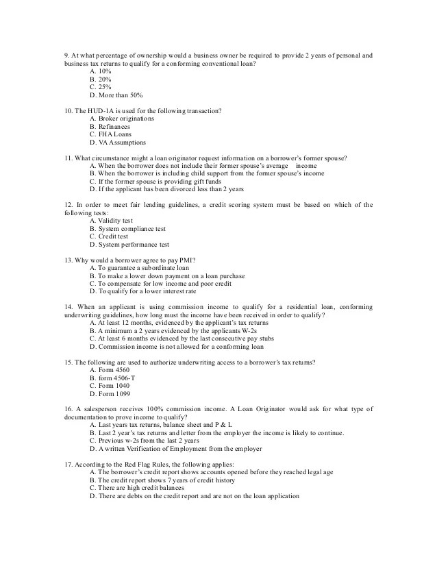 pics Nmls Test nmls test 6