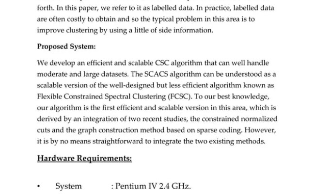 Scalable Constrained Spectral Clustering | PDF