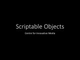 Scriptable Objects In Unity Game Engine C Pdf Programming