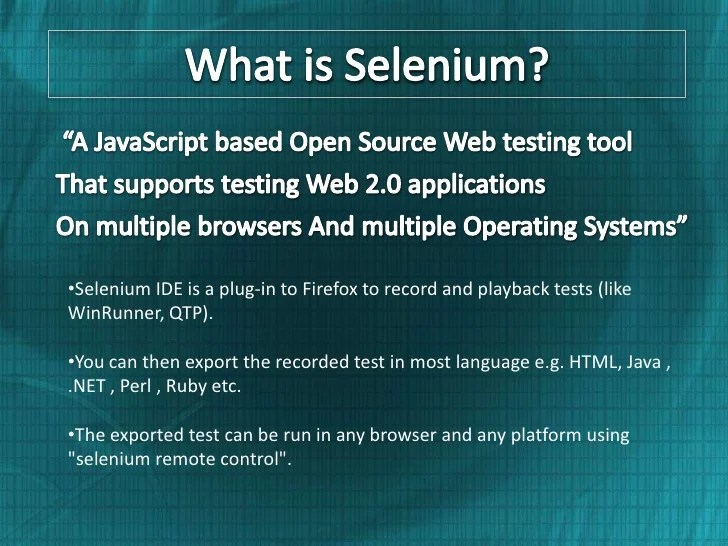 Selenium Testing Tool - Selenium Testing Tool Jack