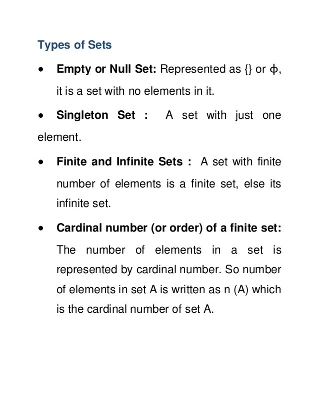 Sets, relations and functions