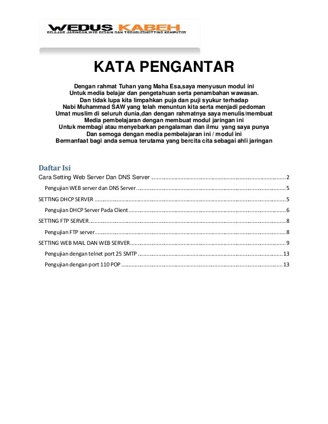 konfigurasi web server, dns server , dhcp server, ftp server , mail s…