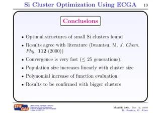 Silicon Cluster Optimization Using Extended Compact Genetic Algorithm Ppt - Stunning Abstract Photo - High Resolution