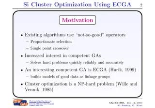 Silicon Cluster Optimization Using Extended Compact Genetic Algorithm Pdf - Ultra HD Gradient Pictures for Desktop