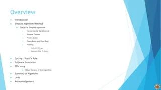 E1605 Simplex Algorithm Download Free Pdf Algorithms And Data - 8K Light Pictures for Desktop