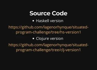Situated Program Challenge With Haskell Clojure Ppt - Light Illustration Collection - Full HD Quality
