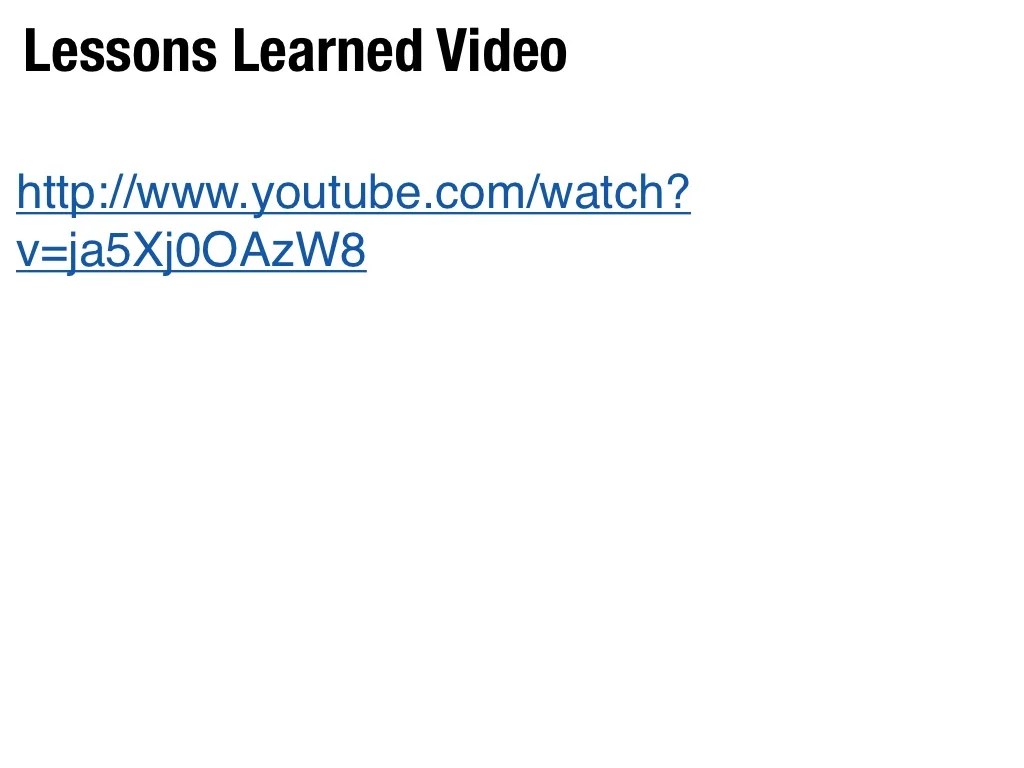 wallpapers Www.youtube.com/Watch Video lessons learned video http www youtube com watch v ja5xj0oazw8