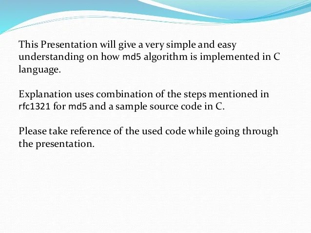 Basic Explanation To Md5 Implementation In C 6 FF c.