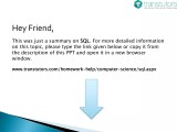 Sql Computer Science Pptx