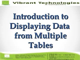 Sql Introduction To Displaying Data From Multiple Tables Ppt - Vintage Designs - Gorgeous HD Collection