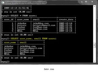 Basic Sql Db Operations Ppt - Best Space Textures in HD