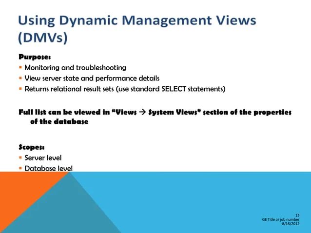 Sql Server Performance Tuning Baseline Ppt - Best City Wallpapers in 4K