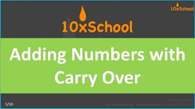 These tests require students to be fast and accurate with math facts in four operations by the time they reach the end of third. Math Adding Numbers With Carry Over